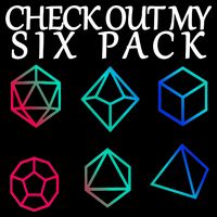 Check Out My Six Pack Dice For Dragons Poster