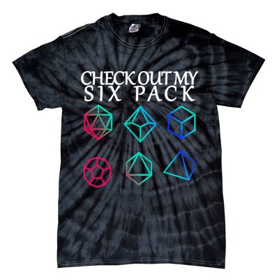 Check Out My Six Pack Dice For Dragons Tie-Dye T-Shirt