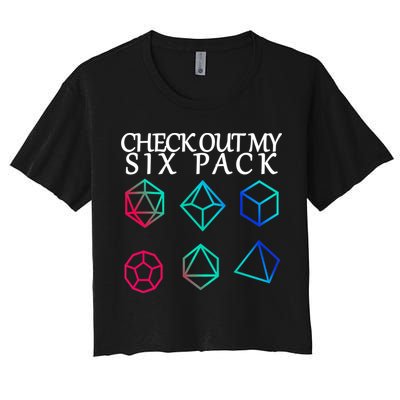 Check Out My Six Pack Dice For Dragons Crop Top