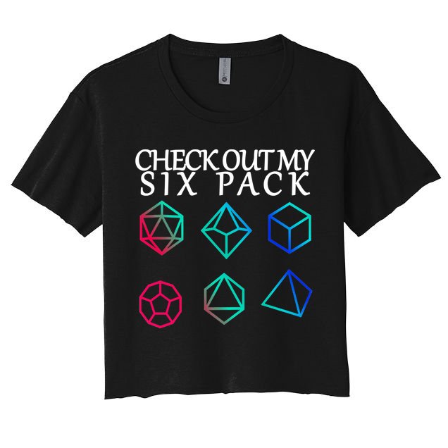 Check Out My Six Pack Dice For Dragons Crop Top