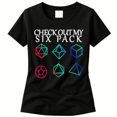 Check Out My Six Pack Dice For Dragons Womens T-Shirt