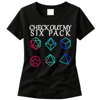Check Out My Six Pack Dice For Dragons Womens T-Shirt