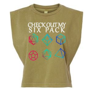 Check Out My Six Pack Dice For Dragons Garment-Dyed Women's Muscle Tee