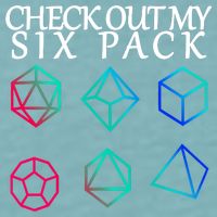 Check Out My Six Pack Dice For Dragons Sueded Cloud Jersey T-Shirt