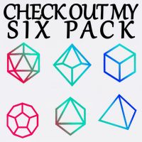 Check Out My Six Pack Dice For Dragons Garment-Dyed Sweatshirt