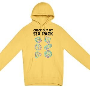 Check Out My Six Pack DND Dice Dungeons And Dragons Premium Pullover Hoodie