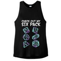 Check Out My Six Pack DND Dice Dungeons And Dragons Ladies PosiCharge Tri-Blend Wicking Tank