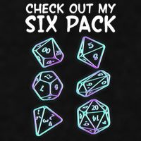 Check Out My Six Pack DND Dice Dungeons And Dragons Ladies PosiCharge Tri-Blend Wicking Tank