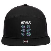 Check Out My Six Pack DND Dice Dungeons And Dragons 7 Panel Mesh Trucker Snapback Hat