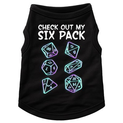 Check Out My Six Pack DND Dice Dungeons And Dragons Doggie Tank