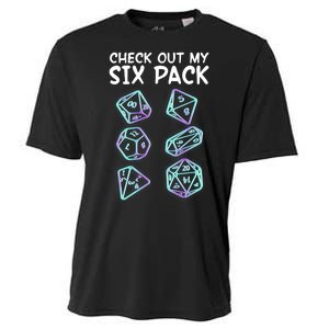 Check Out My Six Pack DND Dice Dungeons And Dragons Cooling Performance Crew T-Shirt