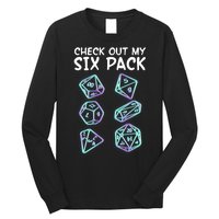 Check Out My Six Pack DND Dice Dungeons And Dragons Long Sleeve Shirt