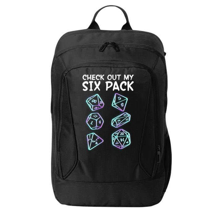 Check Out My Six Pack DND Dice Dungeons And Dragons City Backpack