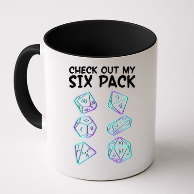 Check Out My Six Pack DND Dice Dungeons And Dragons Mug