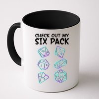 Check Out My Six Pack DND Dice Dungeons And Dragons Mug