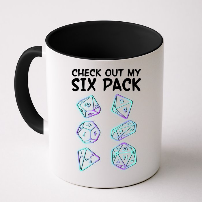 Check Out My Six Pack DND Dice Dungeons And Dragons Mug