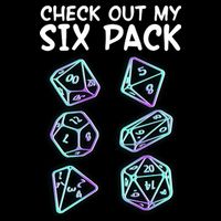 Check Out My Six Pack DND Dice Dungeons And Dragons Drawstring Bag