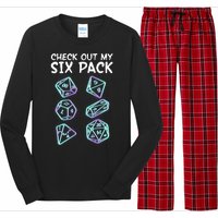 Check Out My Six Pack DND Dice Dungeons And Dragons Long Sleeve Pajama Set