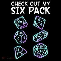 Check Out My Six Pack DND Dice Dungeons And Dragons Flatbill Hat