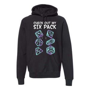 Check Out My Six Pack DND Dice Dungeons And Dragons Premium Hoodie