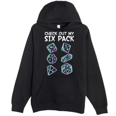 Check Out My Six Pack DND Dice Dungeons And Dragons Premium Pullover Hoodie