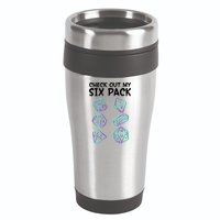 Check Out My Six Pack DND Dice Dungeons And Dragons 16oz Travel Tumbler