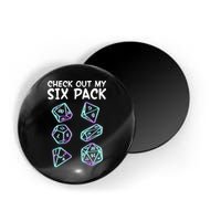 Check Out My Six Pack DND Dice Dungeons And Dragons Magnet