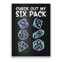 Check Out My Six Pack DND Dice Dungeons And Dragons Poster