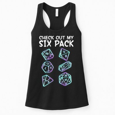 Check Out My Six Pack DND Dice Dungeons And Dragons Womens Tank Top