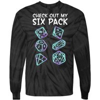 Check Out My Six Pack DND Dice Dungeons And Dragons Tie-Dye Long Sleeve Shirt