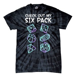 Check Out My Six Pack DND Dice Dungeons And Dragons Tie-Dye T-Shirt