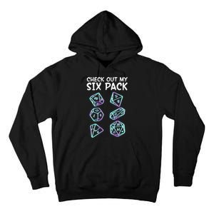 Check Out My Six Pack DND Dice Dungeons And Dragons Tall Hoodie