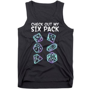 Check Out My Six Pack DND Dice Dungeons And Dragons Tank Top