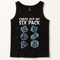 Check Out My Six Pack DND Dice Dungeons And Dragons Tank Top