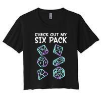 Check Out My Six Pack DND Dice Dungeons And Dragons Crop Top