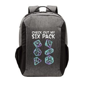 Check Out My Six Pack DND Dice Dungeons And Dragons Vector Backpack