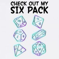 Check Out My Six Pack DND Dice Dungeons And Dragons Garment-Dyed Sweatshirt