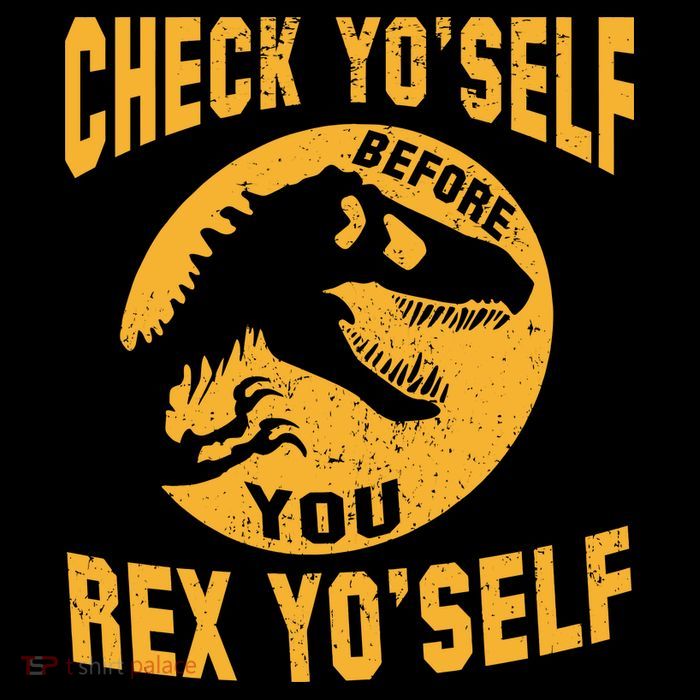 Check Yo'Self Before You Rex Yo'Self 7-Panel Snapback Hat