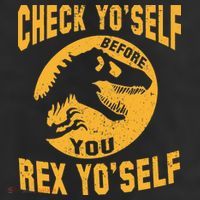 Check Yo'Self Before You Rex Yo'Self 25L Jumbo Tote