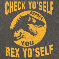 Check Yo'Self Before You Rex Yo'Self Cotton Canvas Backpack