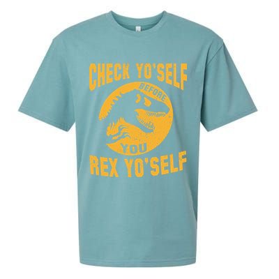 Check Yo'Self Before You Rex Yo'Self Sueded Cloud Jersey T-Shirt