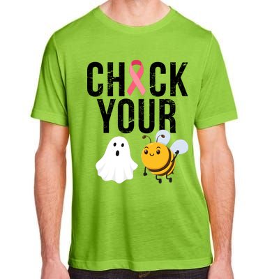 Check Your Boo Bees Breast Cancer Halloween Adult ChromaSoft Performance T-Shirt