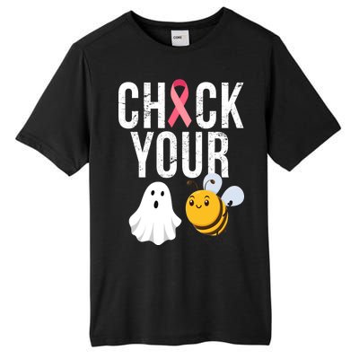 Check Your Boo Bees Breast Cancer Halloween Tall Fusion ChromaSoft Performance T-Shirt