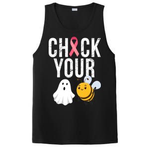 Check Your Boo Bees Breast Cancer Halloween PosiCharge Competitor Tank