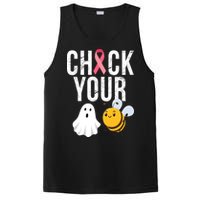 Check Your Boo Bees Breast Cancer Halloween PosiCharge Competitor Tank