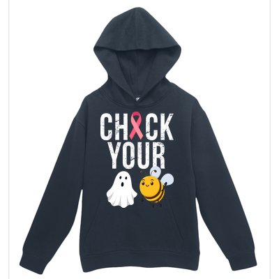 Check Your Boo Bees Breast Cancer Halloween Urban Pullover Hoodie