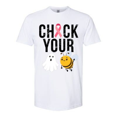 Check Your Boo Bees Breast Cancer Halloween Softstyle CVC T-Shirt