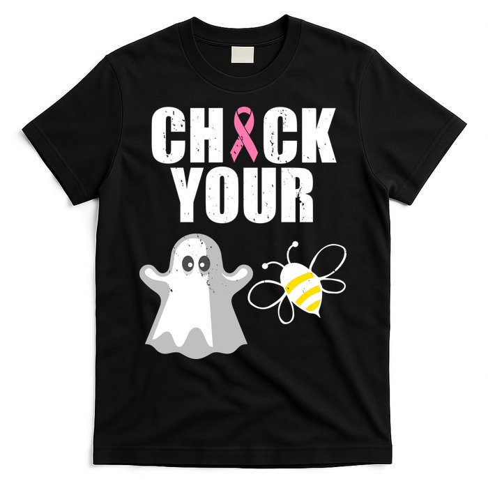 Check Your Boobies Breast Cancer Halloween T-Shirt