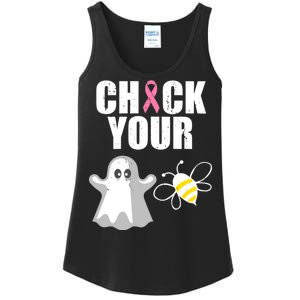 Check Your Boobies Breast Cancer Halloween Ladies Essential Tank