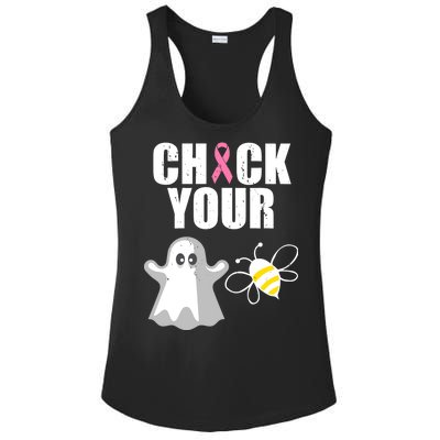 Check Your Boobies Breast Cancer Halloween Ladies PosiCharge Competitor Racerback Tank